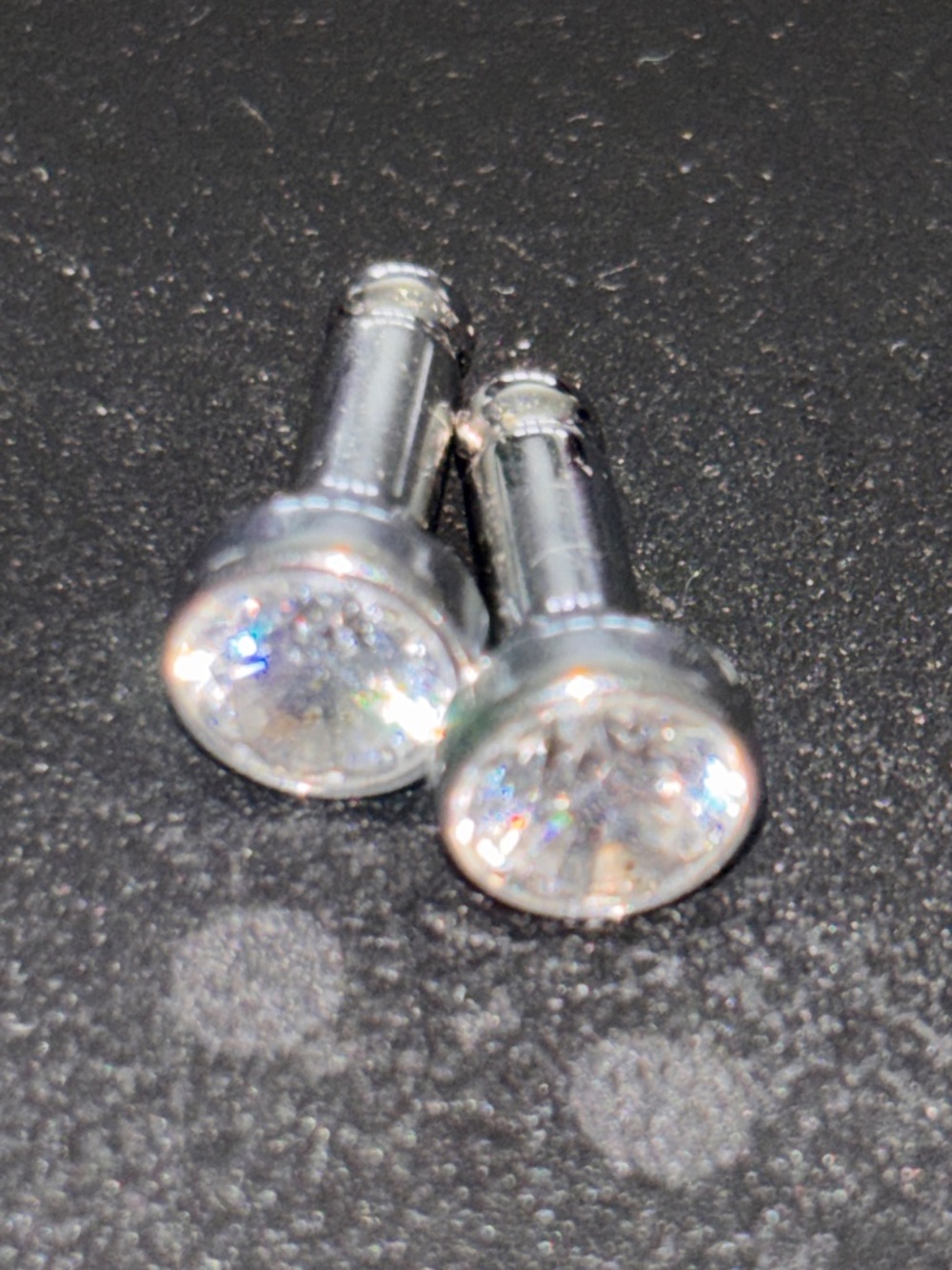 8g Anatometal Surgical Steel Single Flare Single Stone Eyelet - Picture 7 of 8